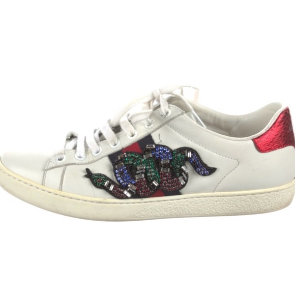 Gucci Ace Web Accent Sneakers with box and dust bags - Picture 3 of 11